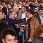 Juan Espadas y Pedro Sánchez en el Congreso celebrado en Sevilla