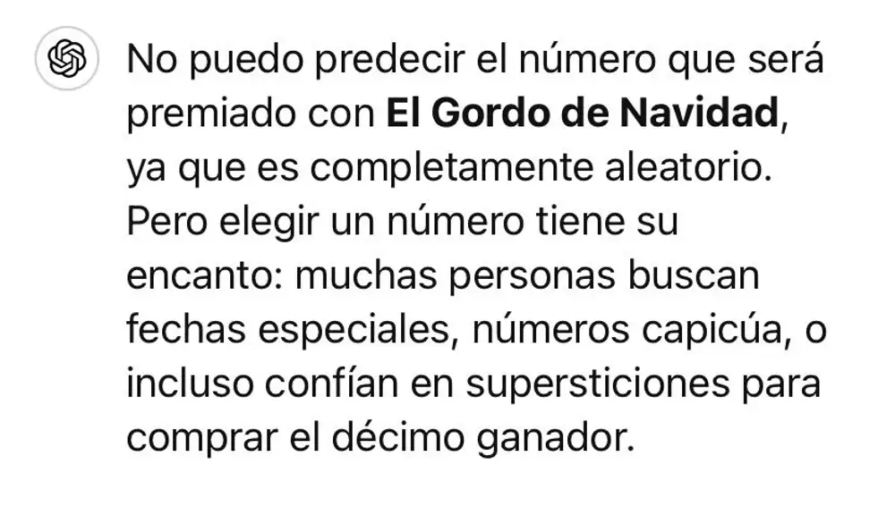 Respuesta de ChatGPT