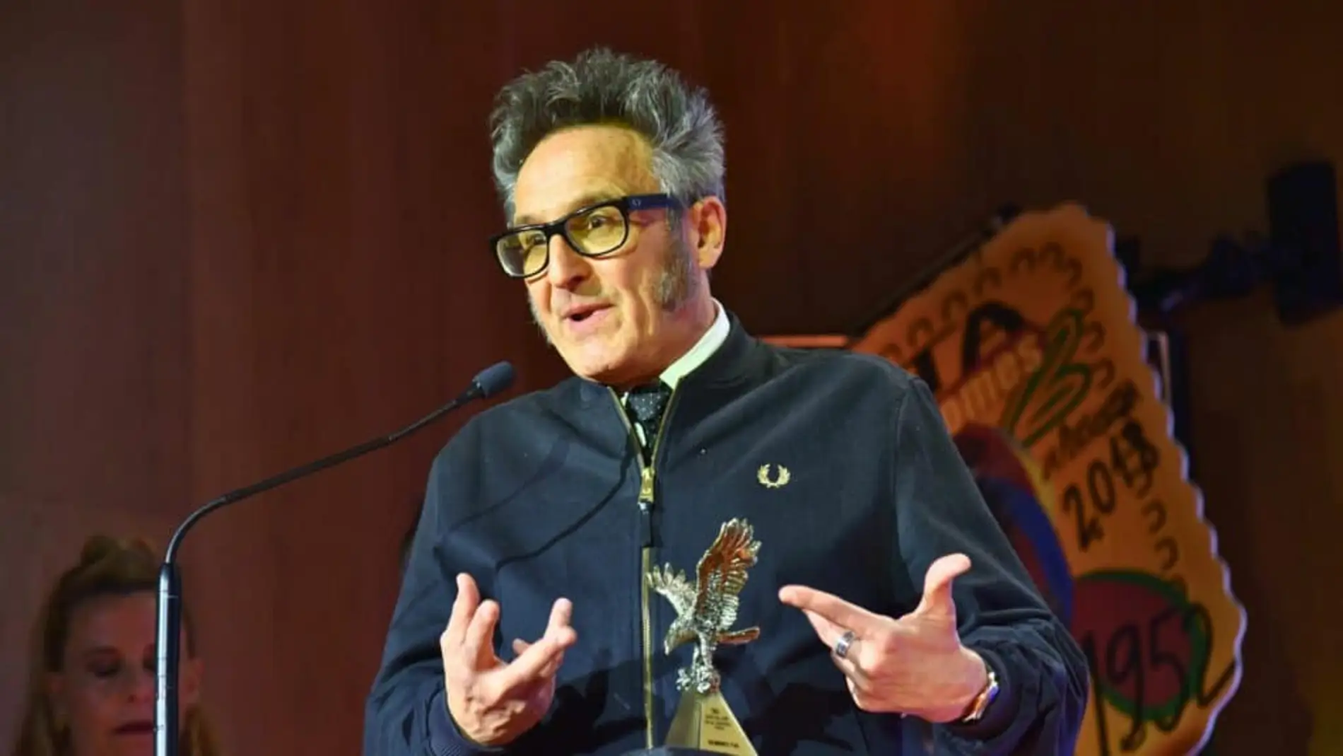 José Luis Cienfuegos tras recoger el premio en Aguilar de Campoo