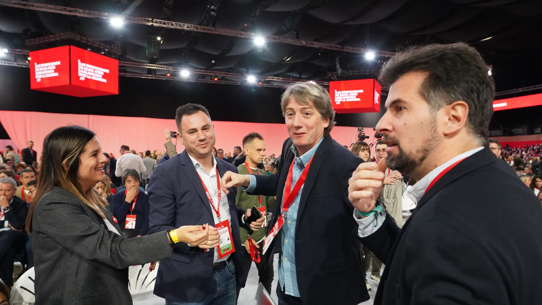 Carlos Martínez y Luis Tudanca, durante el último Congreso