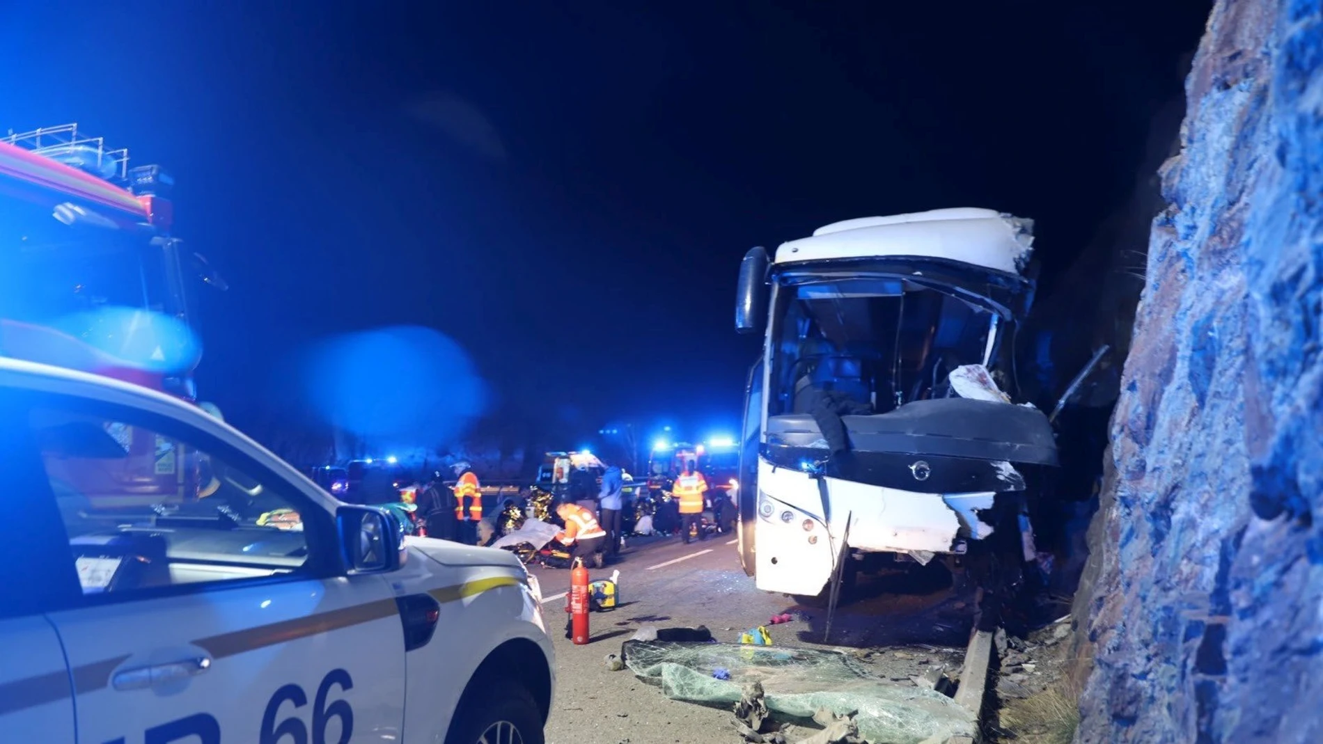 Accidente de autobús en Porté-Puymorens, que salió de L'Hospitalet