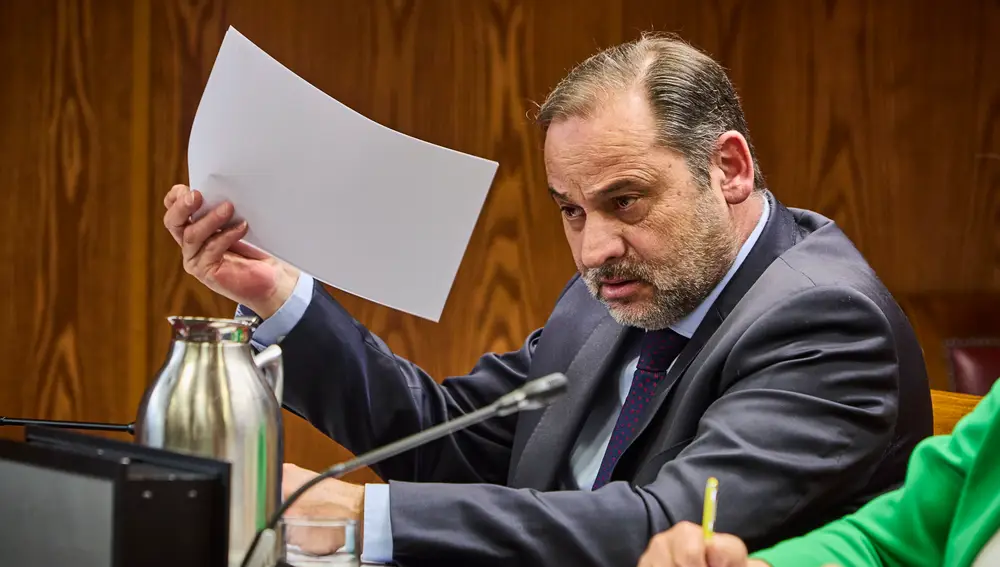 El exministro y ex secretario de Organización del PSOE José Luis Ábalos comparece ante la comisión de investigación del caso Koldo del Senado.