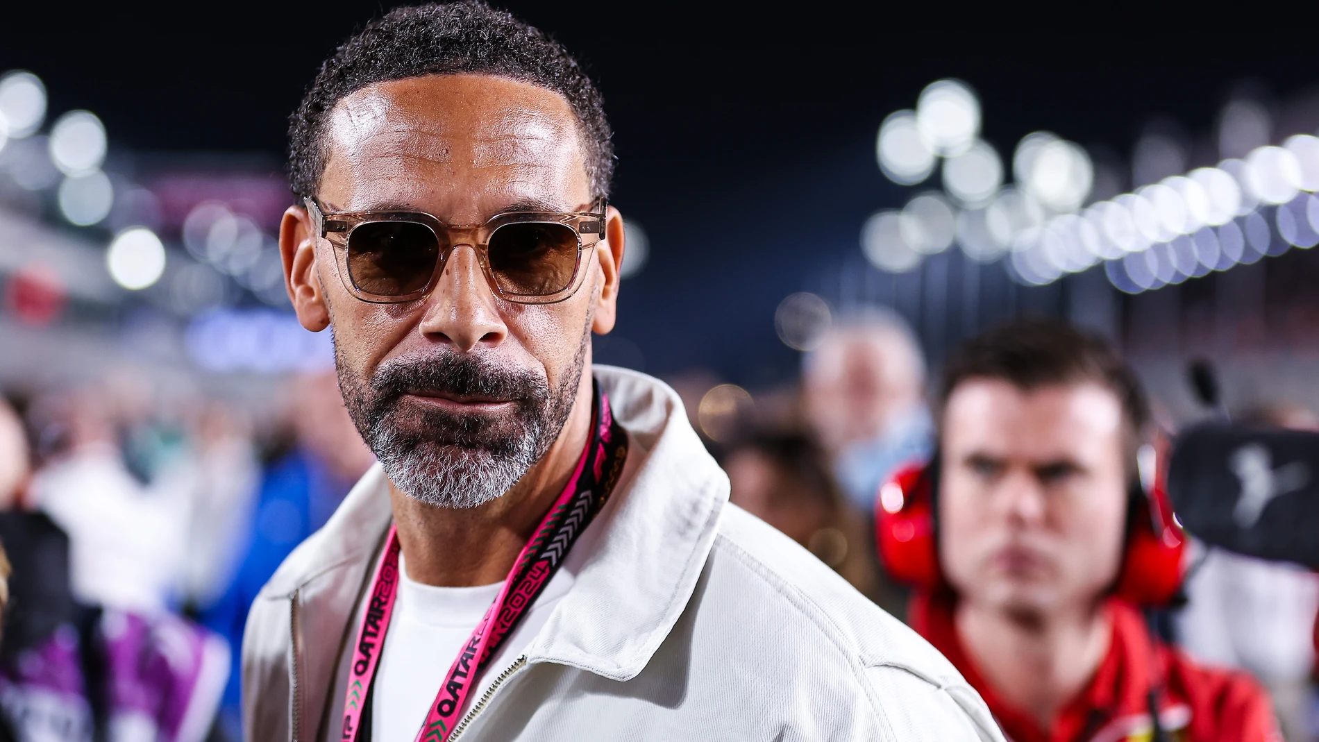 Rio Ferdinand, former football player during the Formula 1 Qatar Airways Qatar Grand Prix 2024, 23th round of the 2024 Formula One World Championship from November 29 to December 1, 2024 on the Lusail International Circuit, in Lusail, Qatar - Photo DPPI AFP7 01/12/2024 ONLY FOR USE IN SPAIN