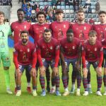 Once del Real Ávila en un partido de liga