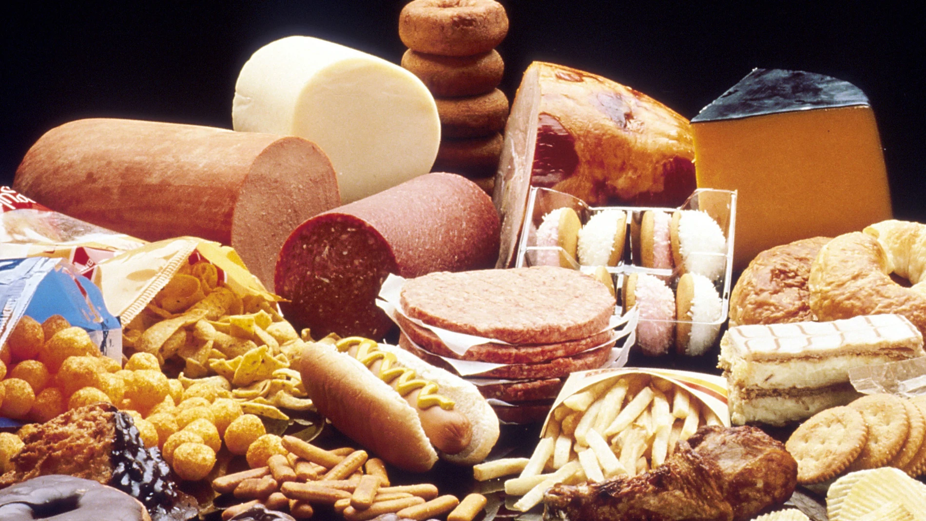 Una serie de alimentos cuyo índice de grasa es muy alto