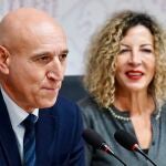 El alcalde de León, José Antonio Diez, y la presidenta de Amidown, Mamen Pardo, presentan el calendario solidario de Amidown 2025