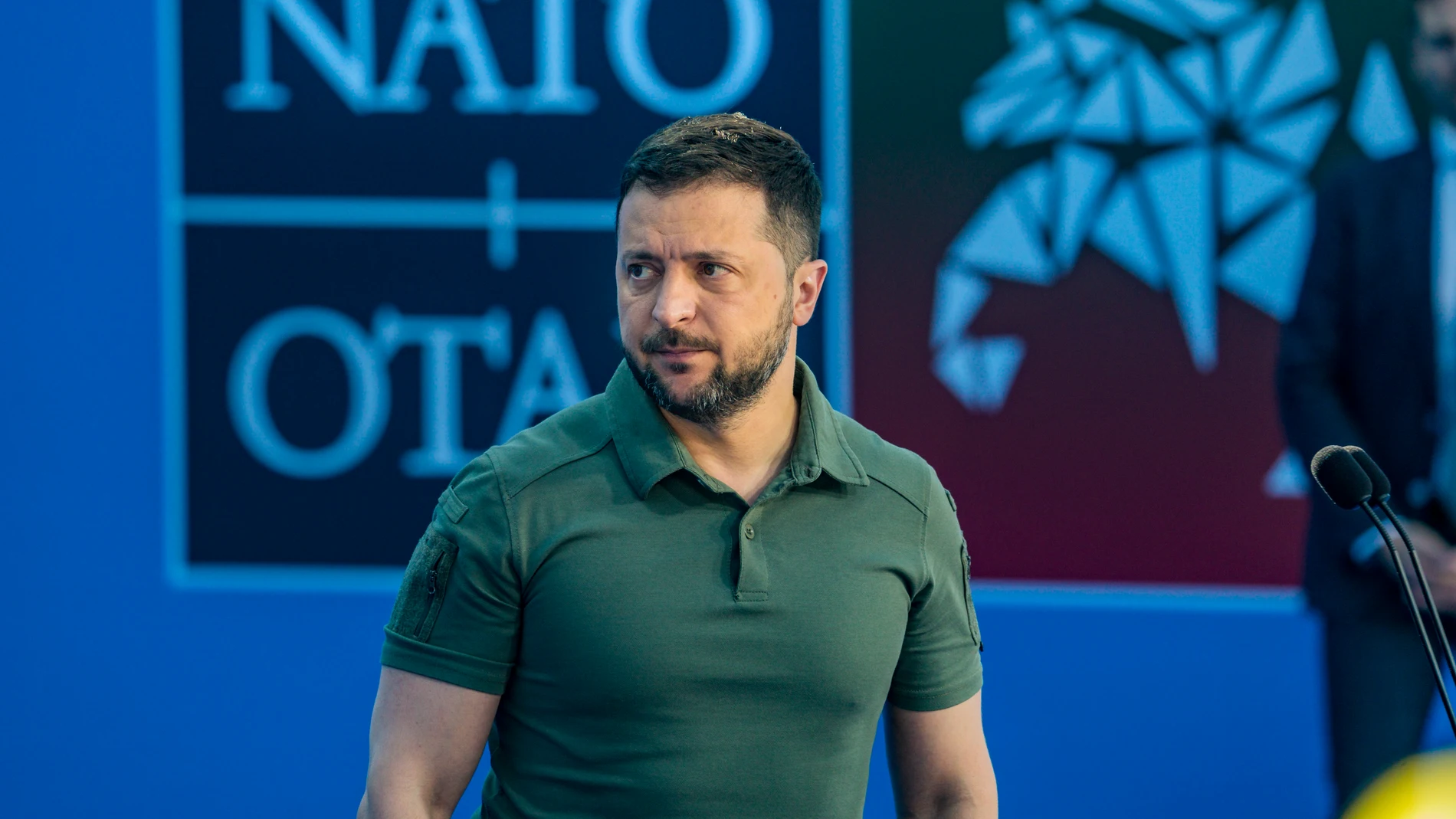 (Foto de ARCHIVO)July 12, 2023, Vilnius, Vilnius, Lithuania: Volodymyr Zelenskiy, President of Ukraine, attends media in the NATO Summit hosted in Vilnius, Lithuania.Europa Press/Contacto/Celestino Arce12/07/2023 ONLY FOR USE IN SPAIN