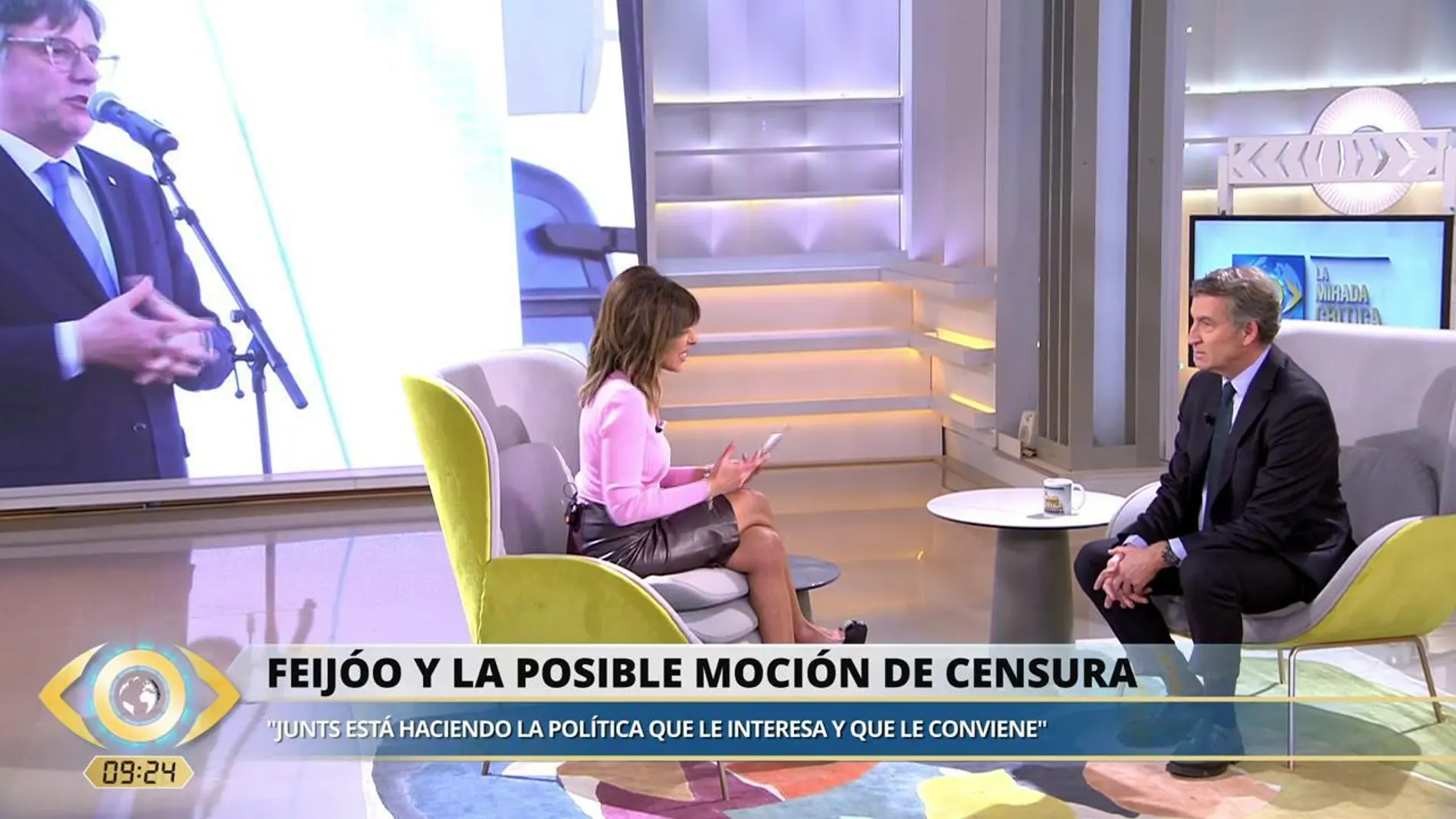 Ana Terradillo y Alberto Núñez Feijóo en 'La mirada crítica'