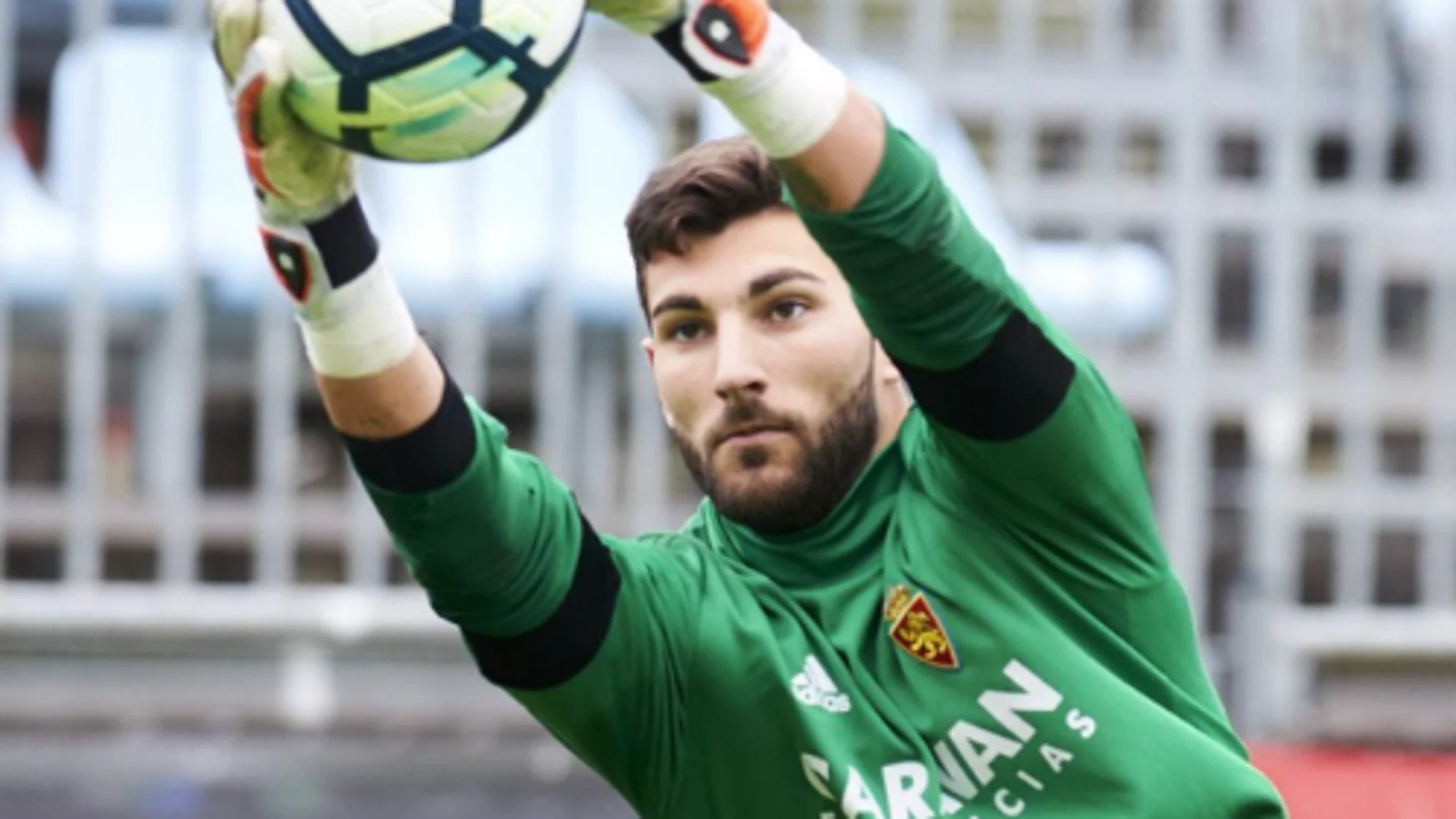 Álvaro Ratón, durante su etapa en el Real Zaragoza