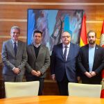 En la imagen, Alejandro Vázquez, junto a Jesús del Campo; Félix Álvarez; José Francisco Hernández; Jesús García-Cruces y Álvaro Muñoz