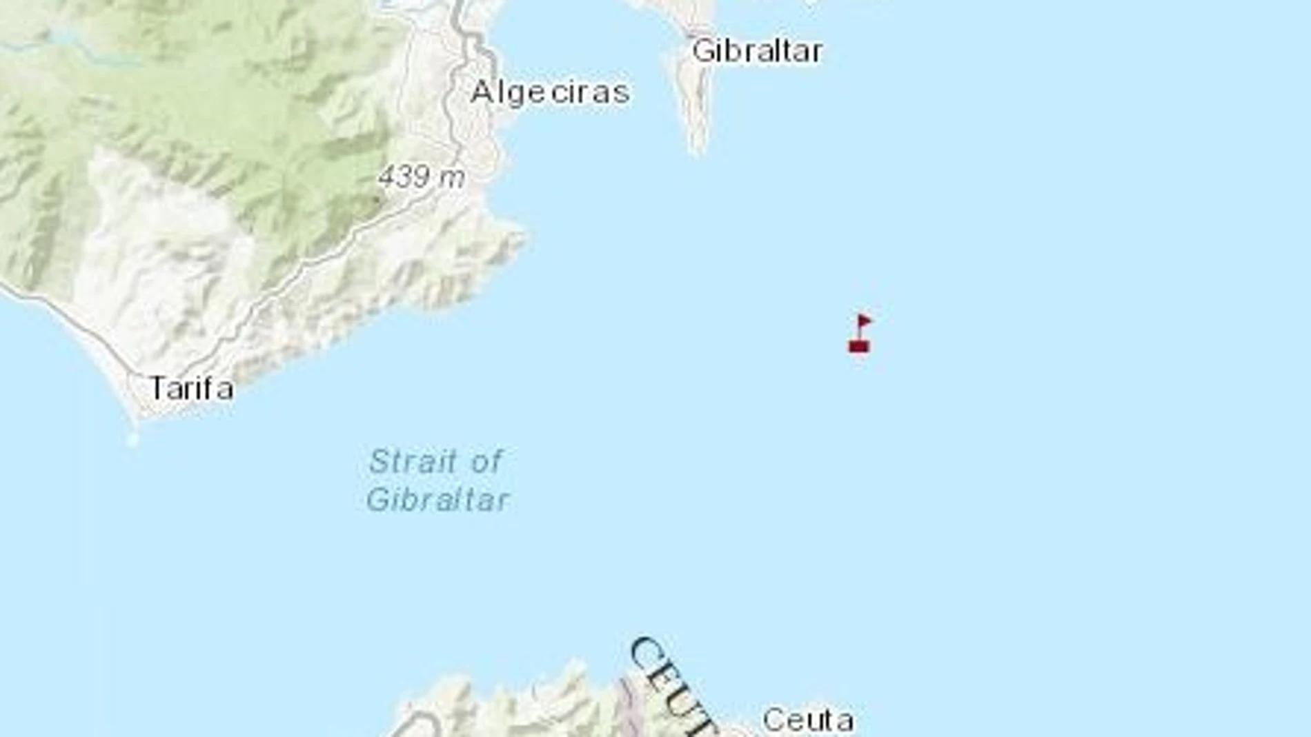 Zona del choque entre dos buques en el Estrecho de Gibraltar. REMITIDA / HANDOUT por SALVAMENTO MARÍTIMO Fotografía remitida a medios de comunicación exclusivamente para ilustrar la noticia a la que hace referencia la imagen, y citando la procedencia de la imagen en la firma 03/12/2024