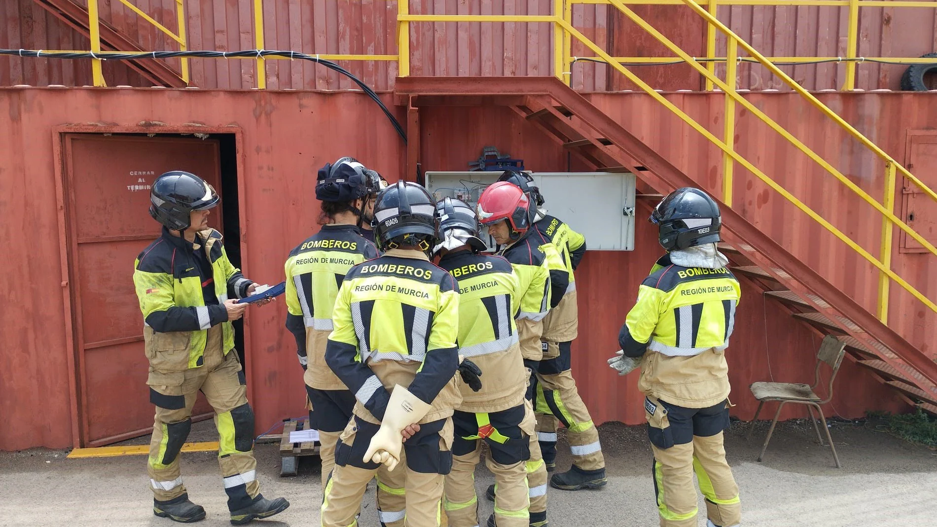 Agentes del Consorcio de Bomberos de la Región de Murcia