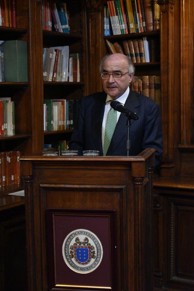 El presidente de la Real Academia de Ciencias Morales y Políticas, Benigno Pendas.