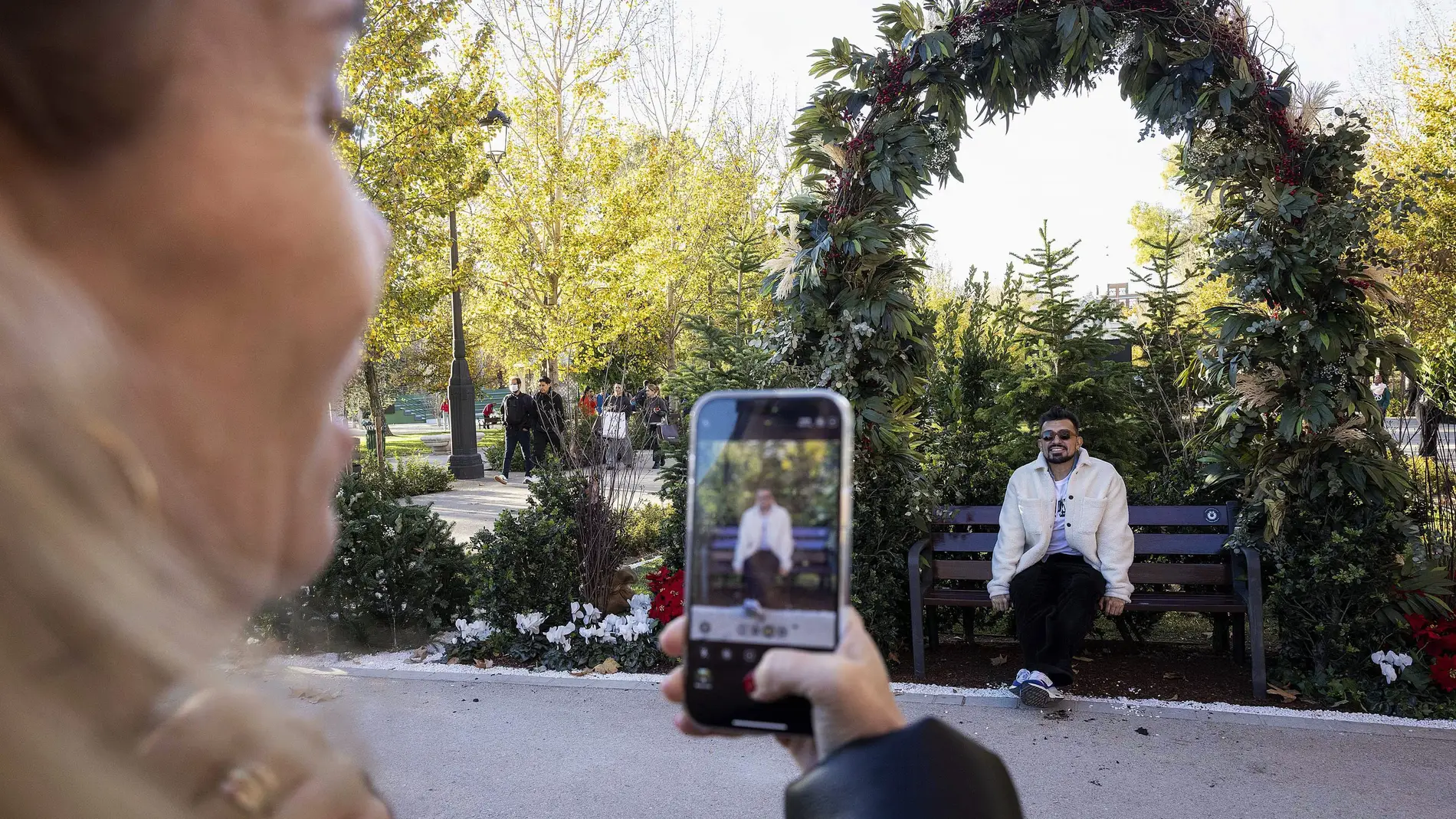La instalación es ideal para hacerse fotos desde una perspectiva inédita del parque
