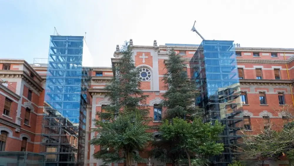 Fachada de la capilla en 2024