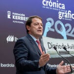 El presidente de Castilla y León, Alfonso Fernández Mañueco, en el acto celebrado en Ávila