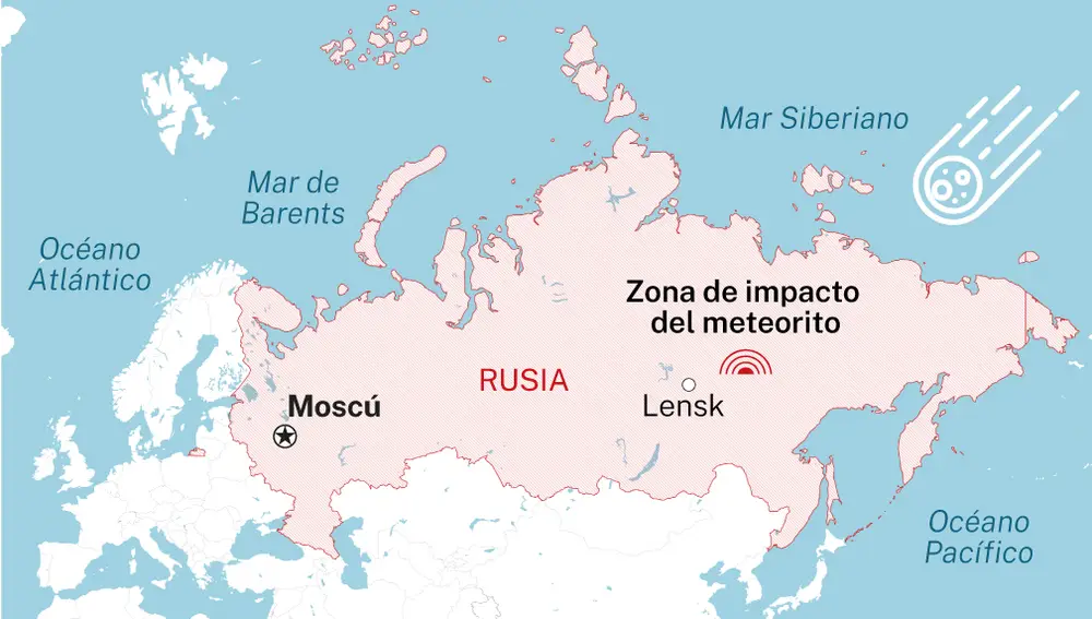 Meteorito en Siberia