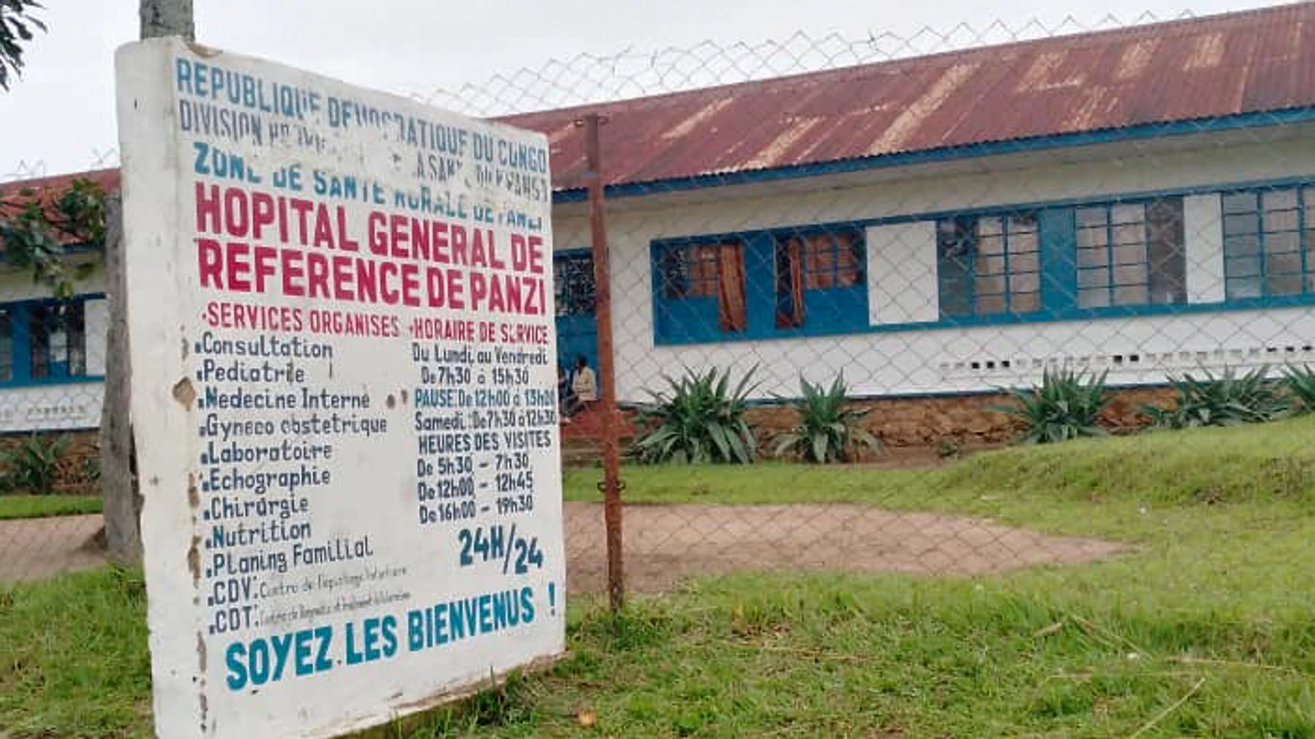 Vista del Hospital General de Panzi (al sureste del Congo)