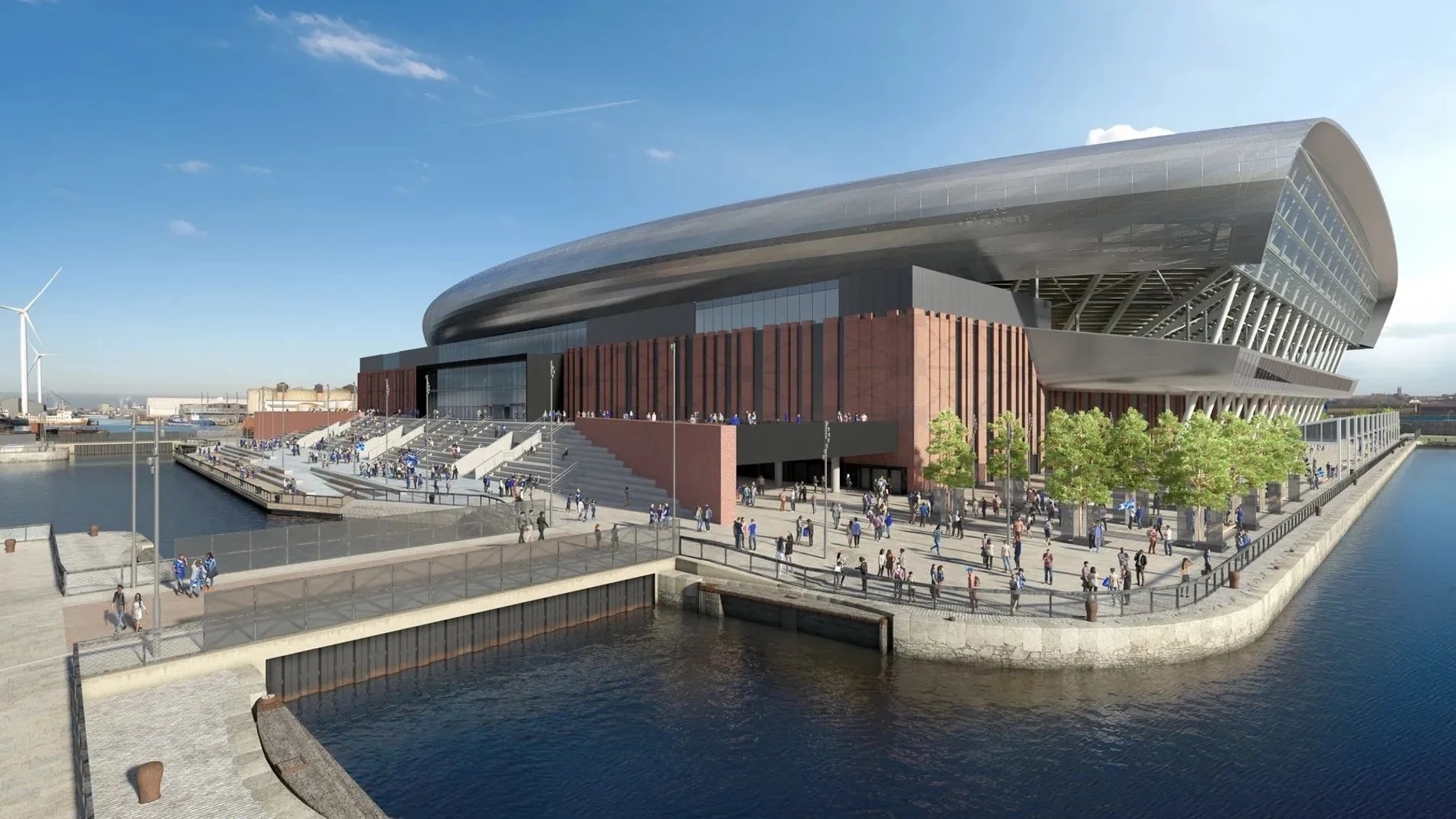 El nuevo estadio del Everton hace agua: Una millonada que se inunda cuando llueve