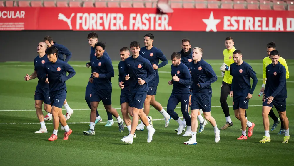 Entrenamiento del Girona FC