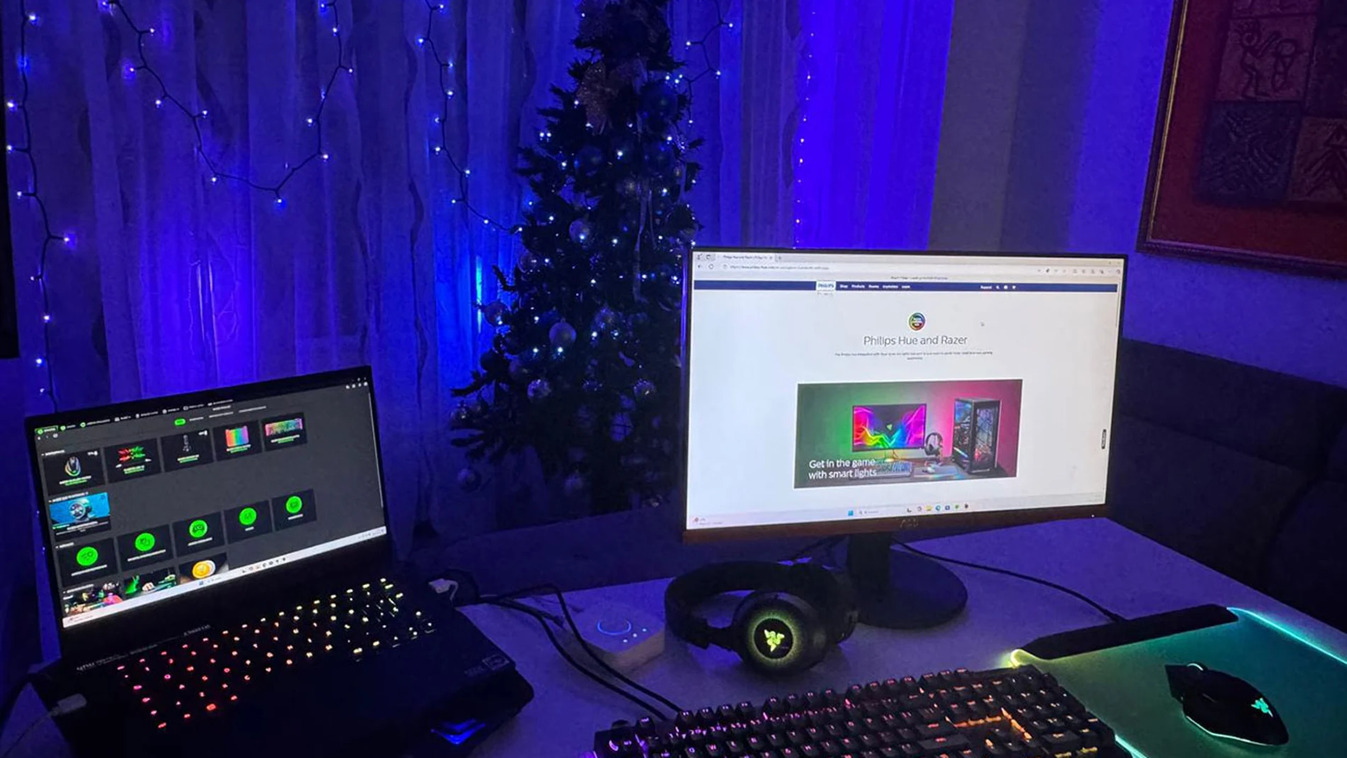Transforma tu decoración con tecnología de iluminación avanzada para una navidad gamer
