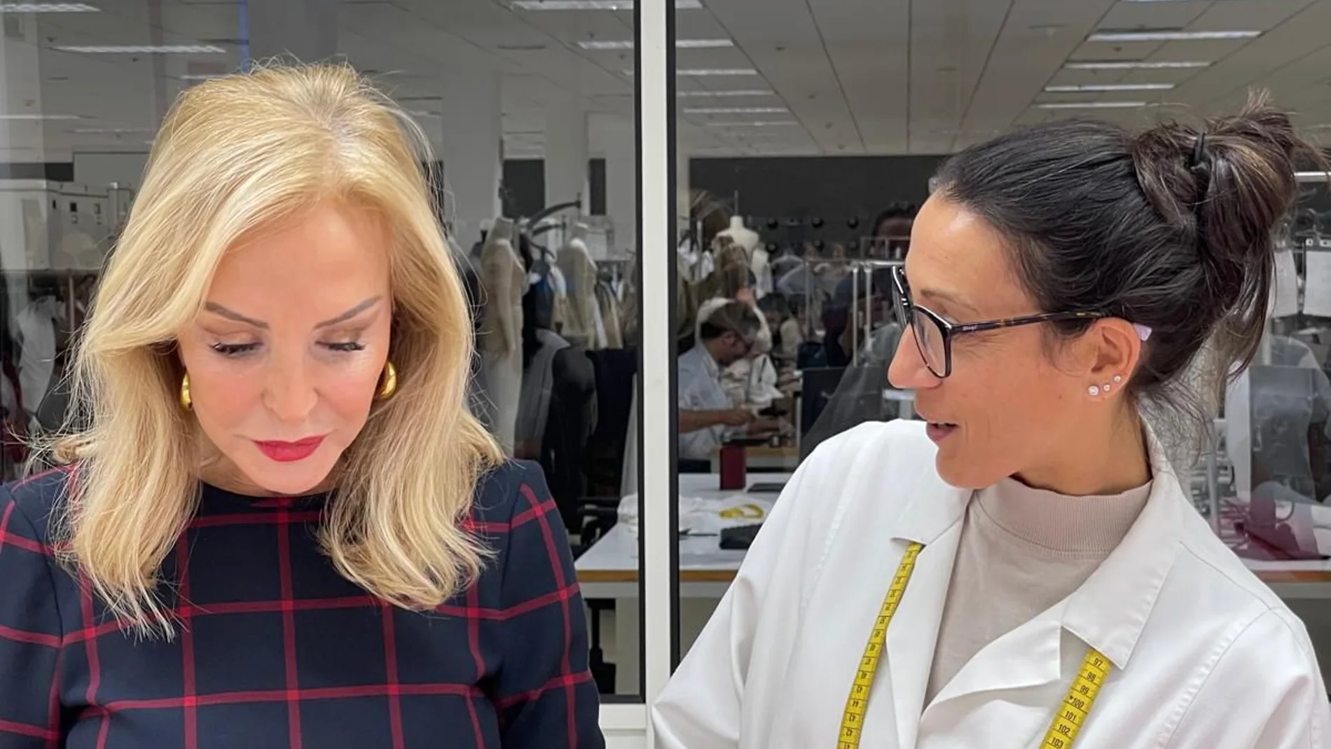 Carmen Lomana visitó esta semana la sede de Inditex