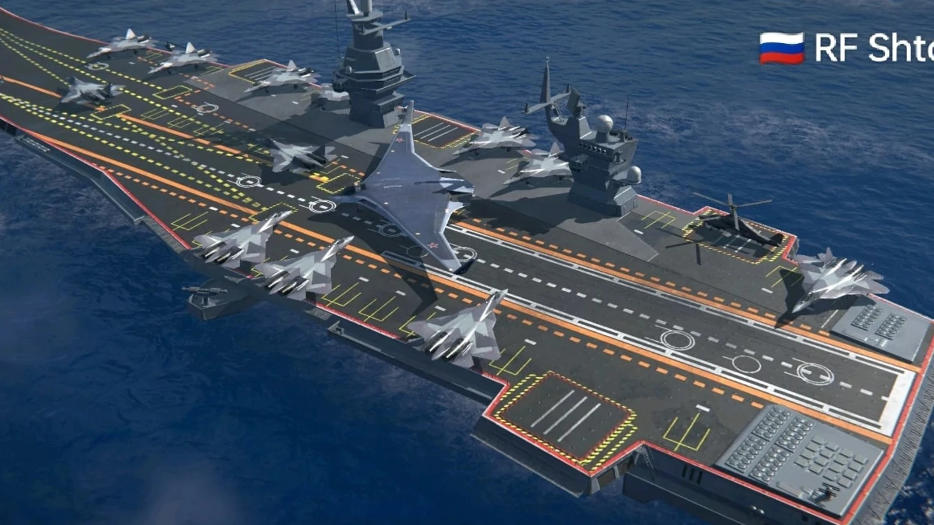 "Shtorm", el portaaviones de nueva generación y propulsión nuclear con el que Putin quiere equipararse a Trump