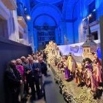 Javier Faúndez en la inauguración del Belén zamorano