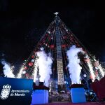 Encendido del Gran Árbol de Navidad de Murcia