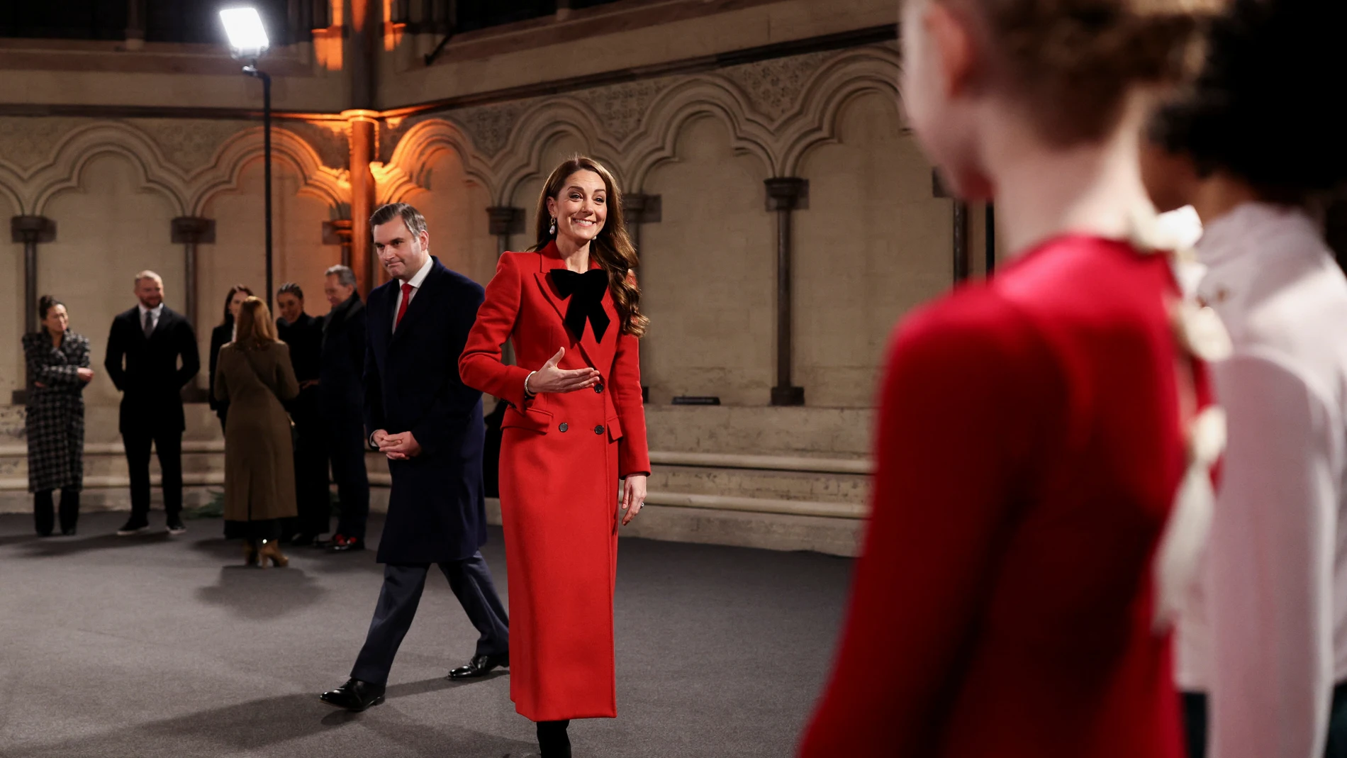 Kate Middleton en el tradicional concierto de Navidad.