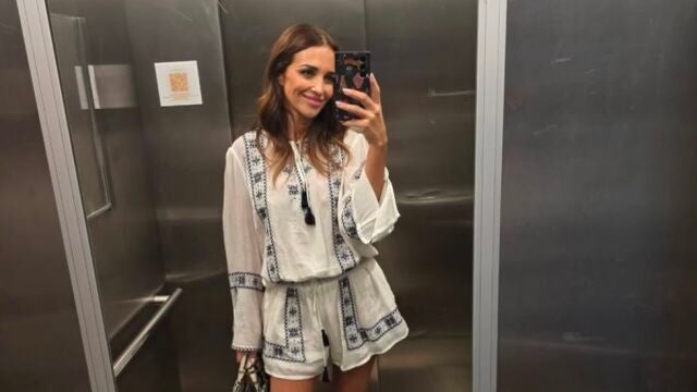 El look de Paula Echevarría en el Día de la Constitución.