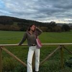 El look de María Pombo en Cantabria.