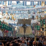 Las calles abarrotadas durante la Magna