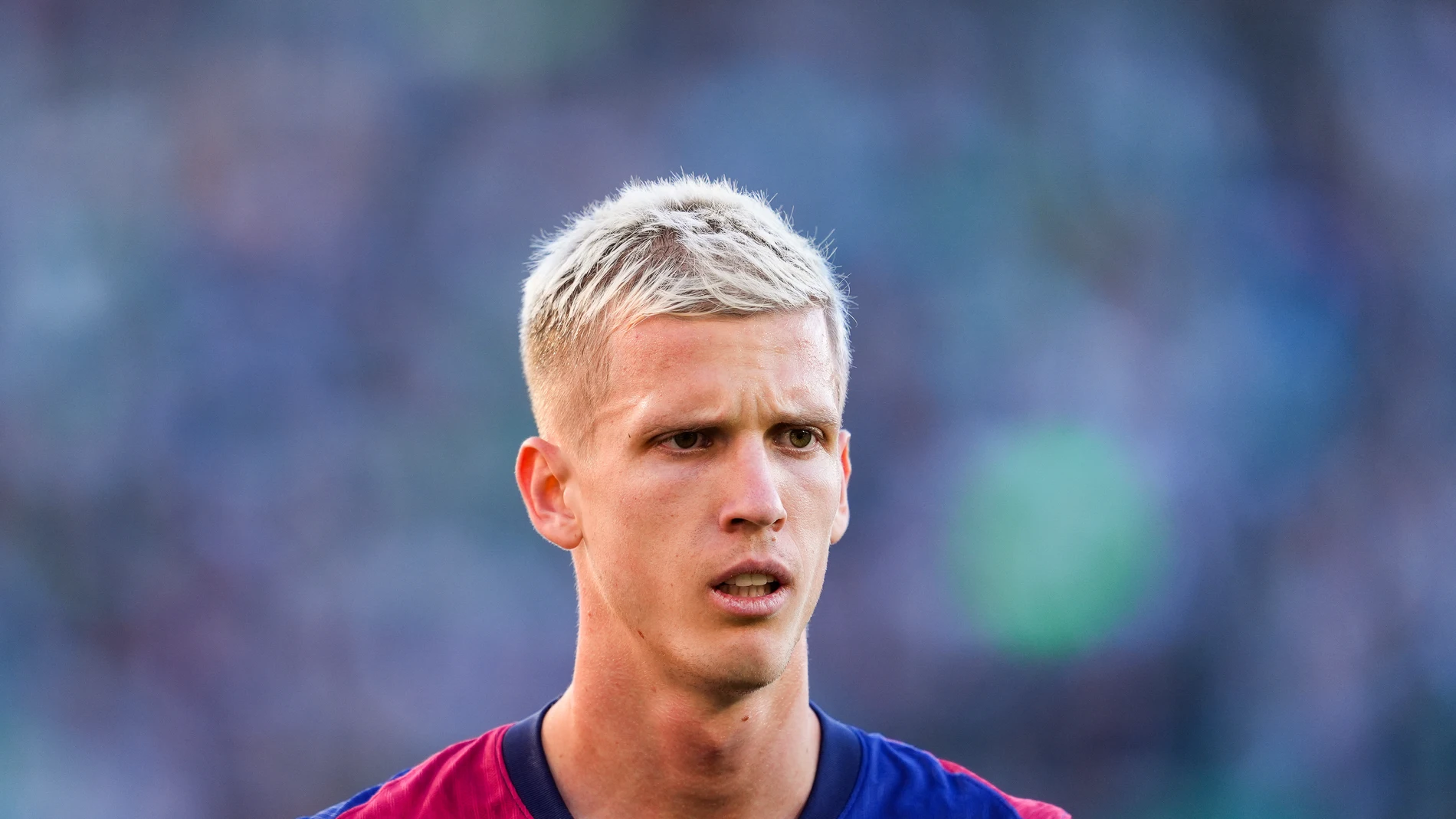 Dani Olmo of FC Barcelona looks on during the Spanish league, LaLiga EA Sports, football match played between Real Betis and FC Barcelona at Benito Villamarin stadium on December 7, 2024, in Sevilla, Spain. AFP7 07/12/2024 ONLY FOR USE IN SPAIN