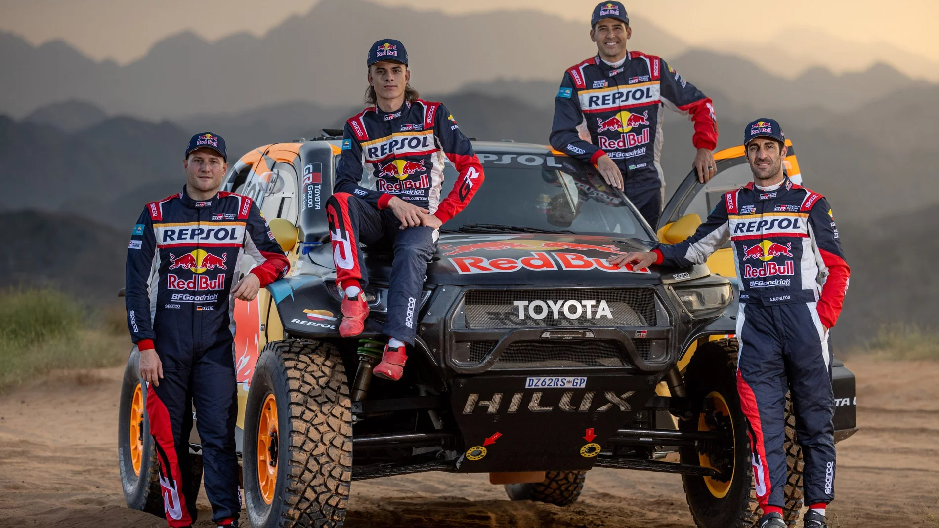 Los pilotos del Repsol Toyota Gazoo Racing
