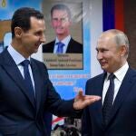 El expresidente de Siria, Bachar al Asad, con Vladimir Putin