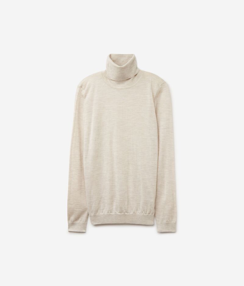 Jersey de cuello vuelto de cashmere ultrafine