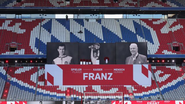 Fútbol.- El Bayern Múnich retira el '5' de su camiseta en homenaje a Franz Beckenbauer