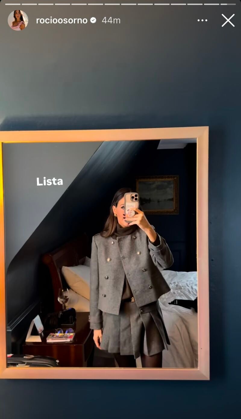 El look de Rocío Osorno en Londres.