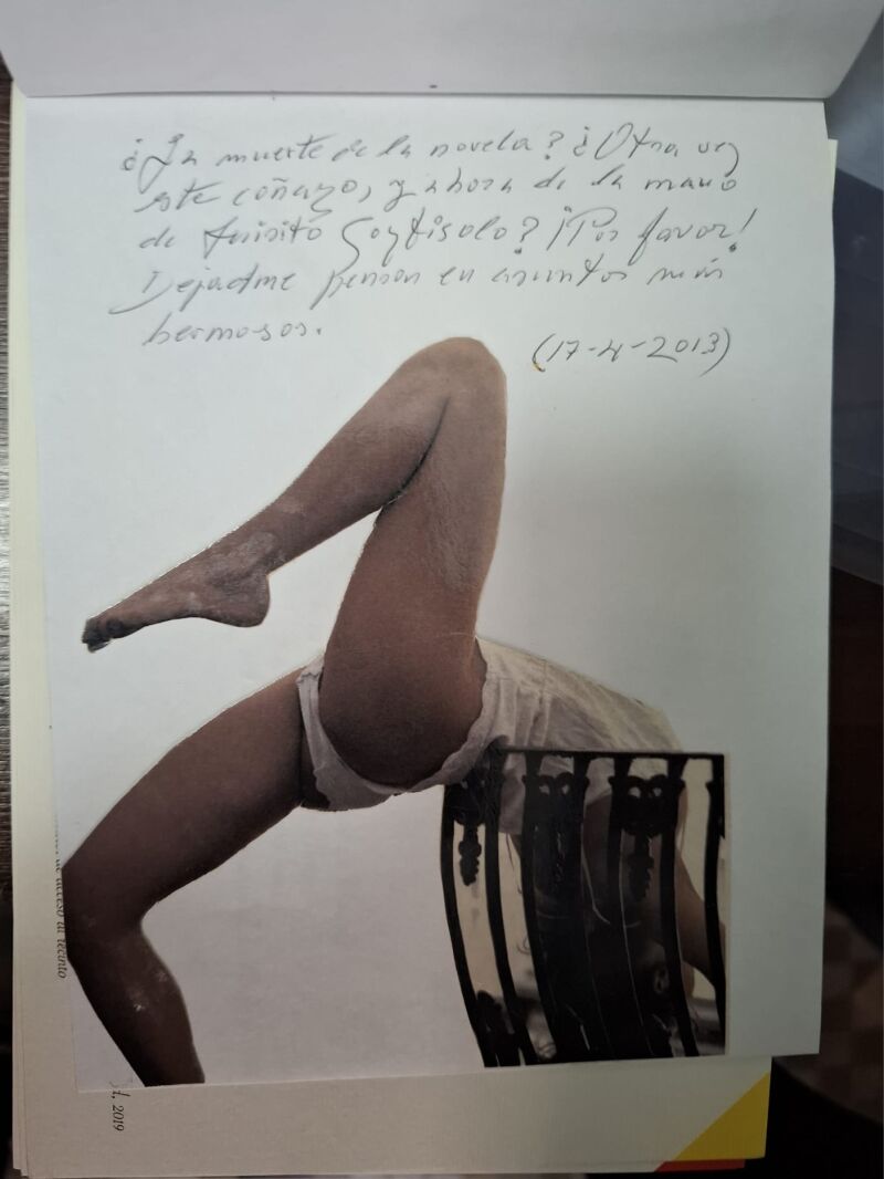 Un "collage" con anotaciones manuscritas de Marsé