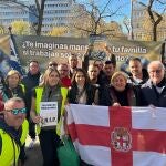 La protesta del sector pesquero almeriense en Madrid