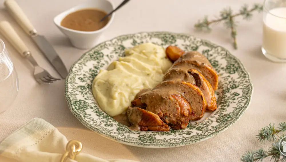 Muslo de pollo relleno