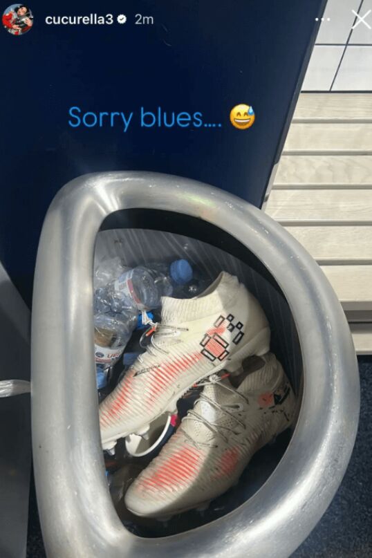 Marc Cucurella en su partido frente al Tottenham