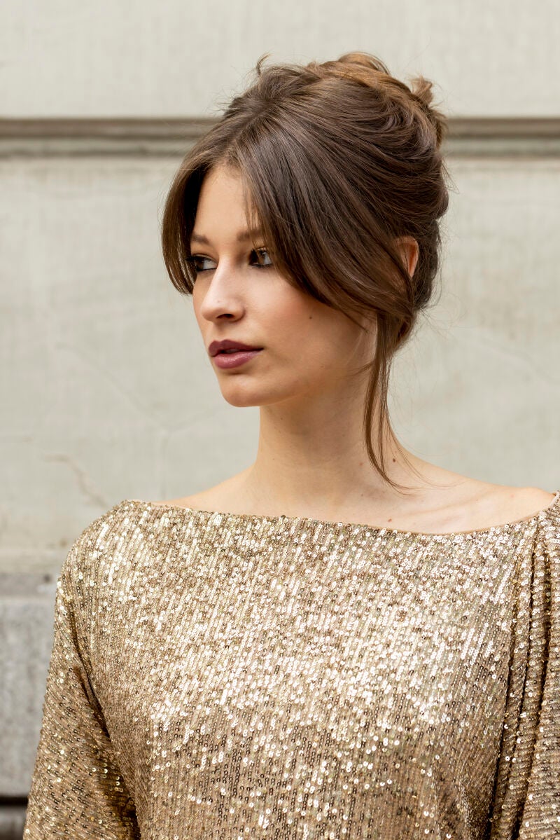 Recogido melena midi