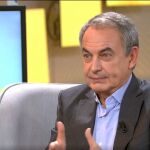 José Luis Rodríguez Zapatero durante su entrevista de hoy, en 'La Mirada Crítica'.