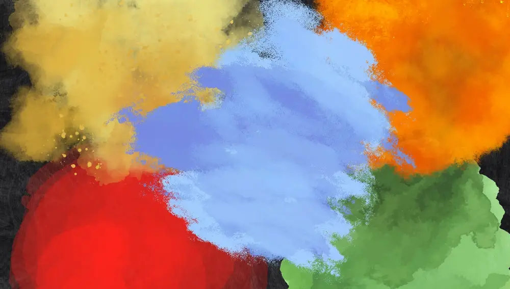 Manchas de colores