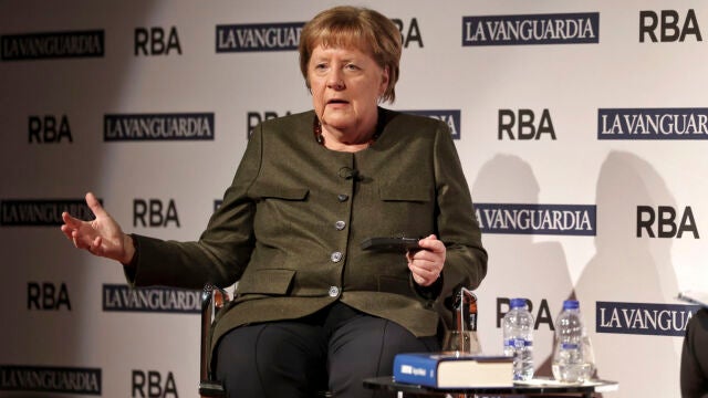 Angela Merkel presenta libro en Barcelona