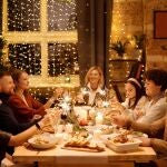 Cena de Navidad en familia