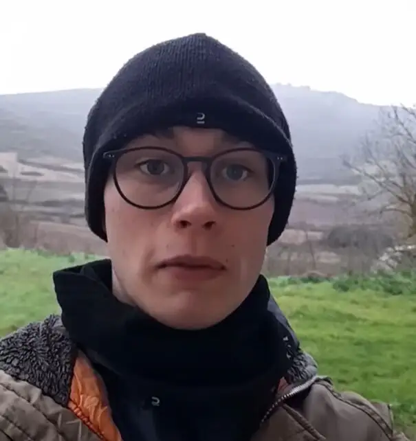 Jorge Rey, el joven aficionado a la meteorología, en su última predicción del tiempo.