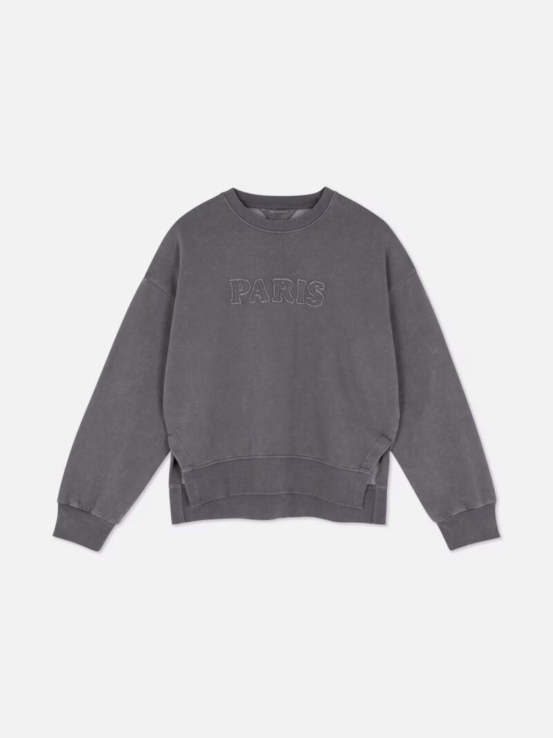Sudadera con eslogan Paris